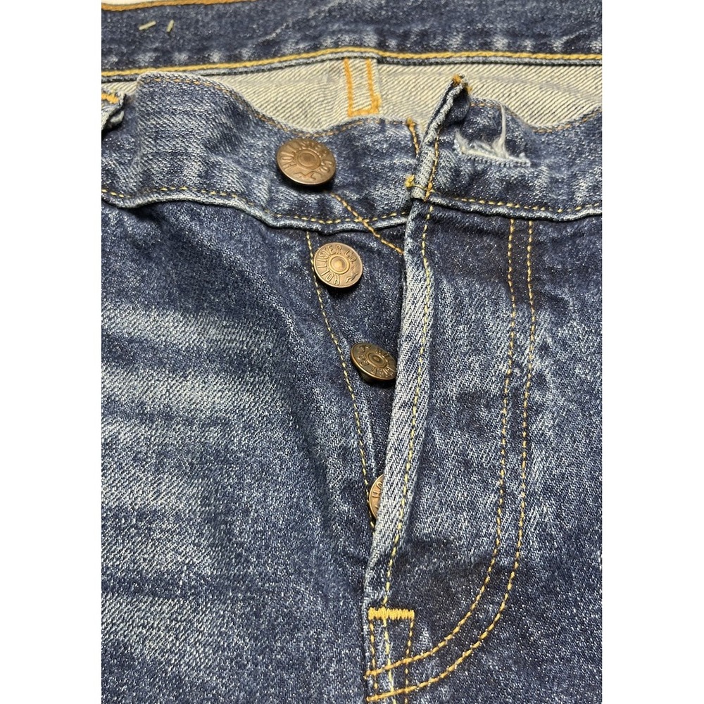 Hollister Mens Classic Straight Jeans 34x32 Button Fly Denim Pants - Picture 2 of 5